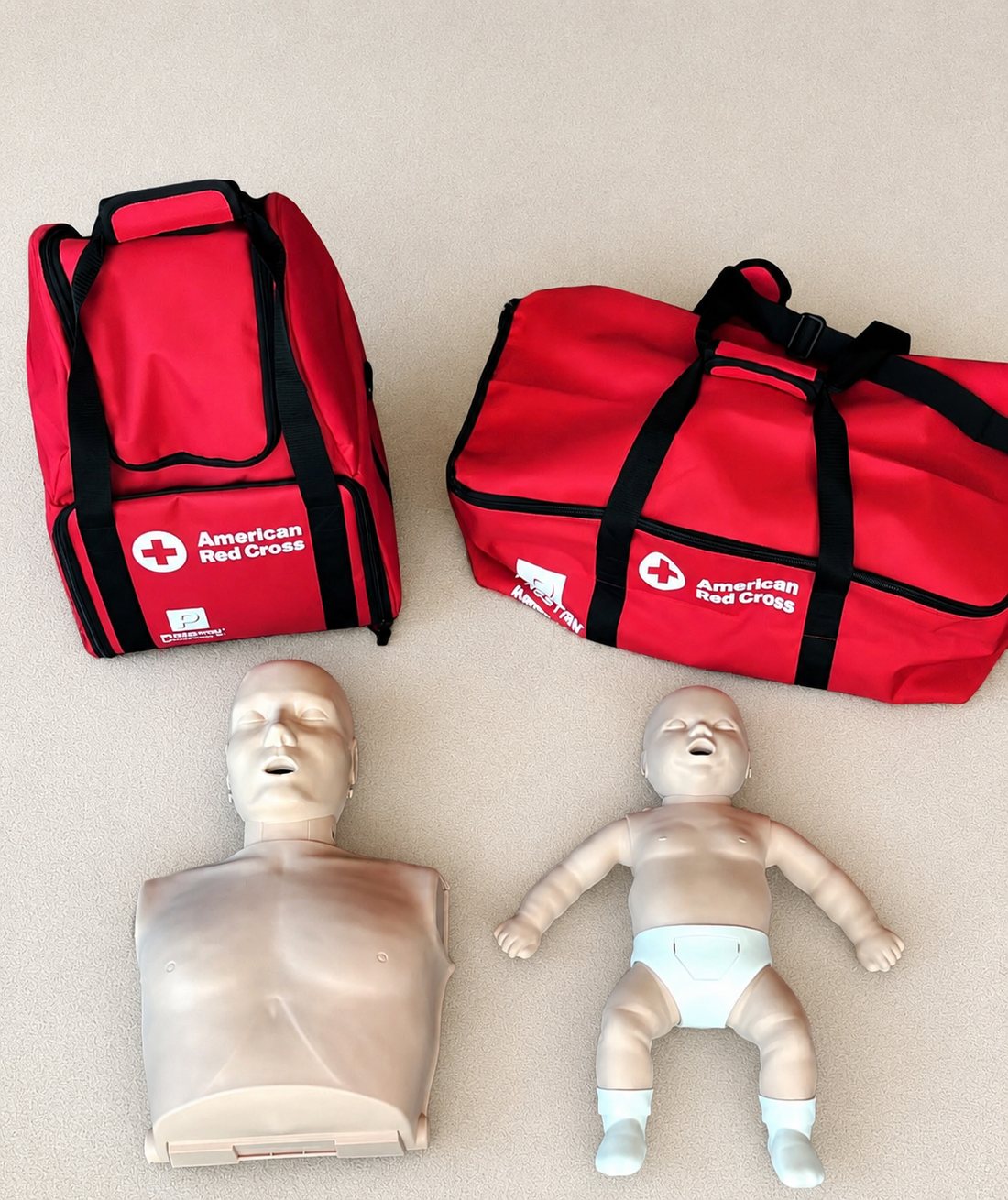 American Red Cross training equipment
